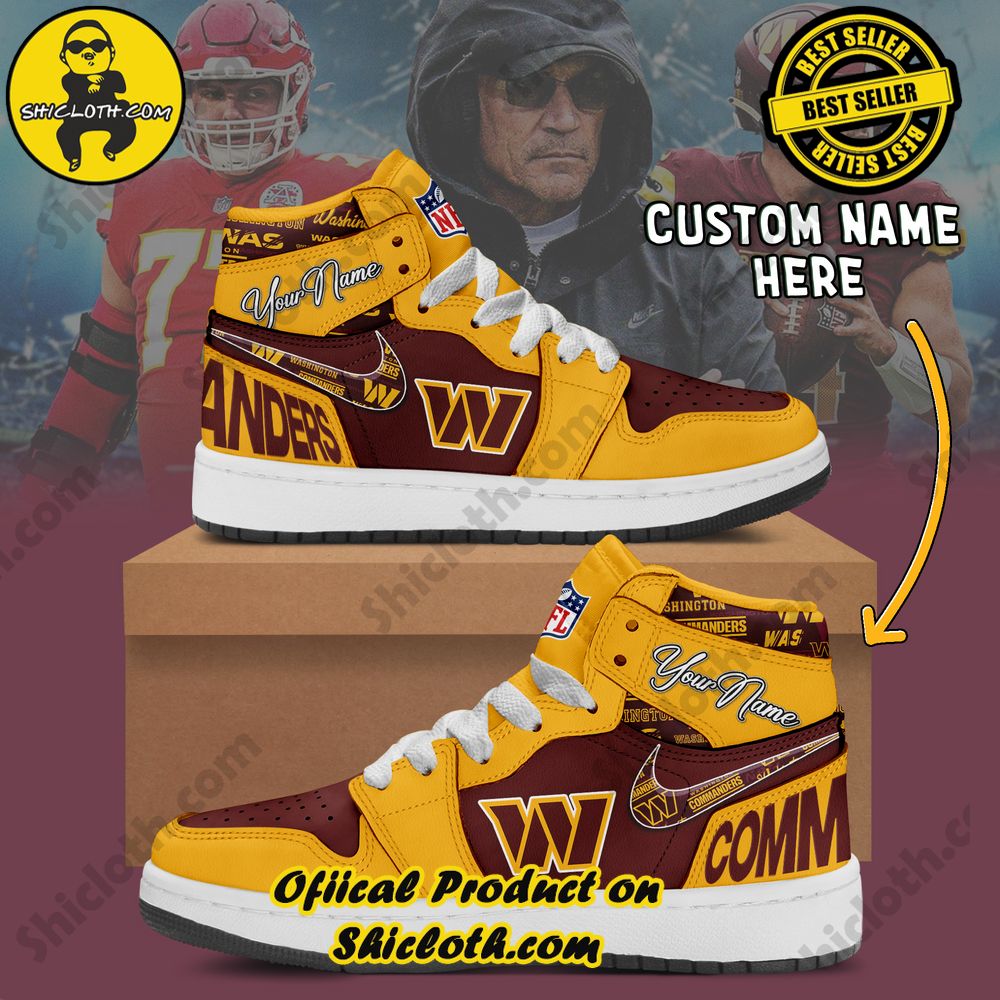 Step into Style: Unveiling the Timeless Elegance of Shiclothshop's Nike Air Jordan 1 Sneakers 48 Washington Commanders Fashion Casual Custom Name Nike Air Jordan 1 Sneakers
