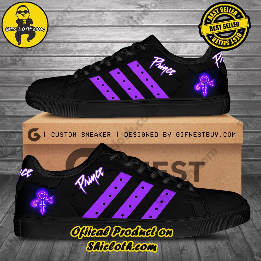 Step into Style: Shiclothshop's Stan Smith Shoes – The Perfect Gift for the Sport Enthusiast 60 Your Prince Purple Adidas Stan Smith Shoes-Purple