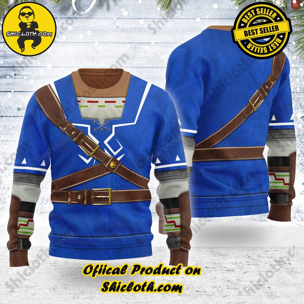 Wrap Up in Style: Shicloth's Enchanting Christmas Sweater Collection 142 Zora Tunic Themed Costume Unisex Christmas Wool Sweater