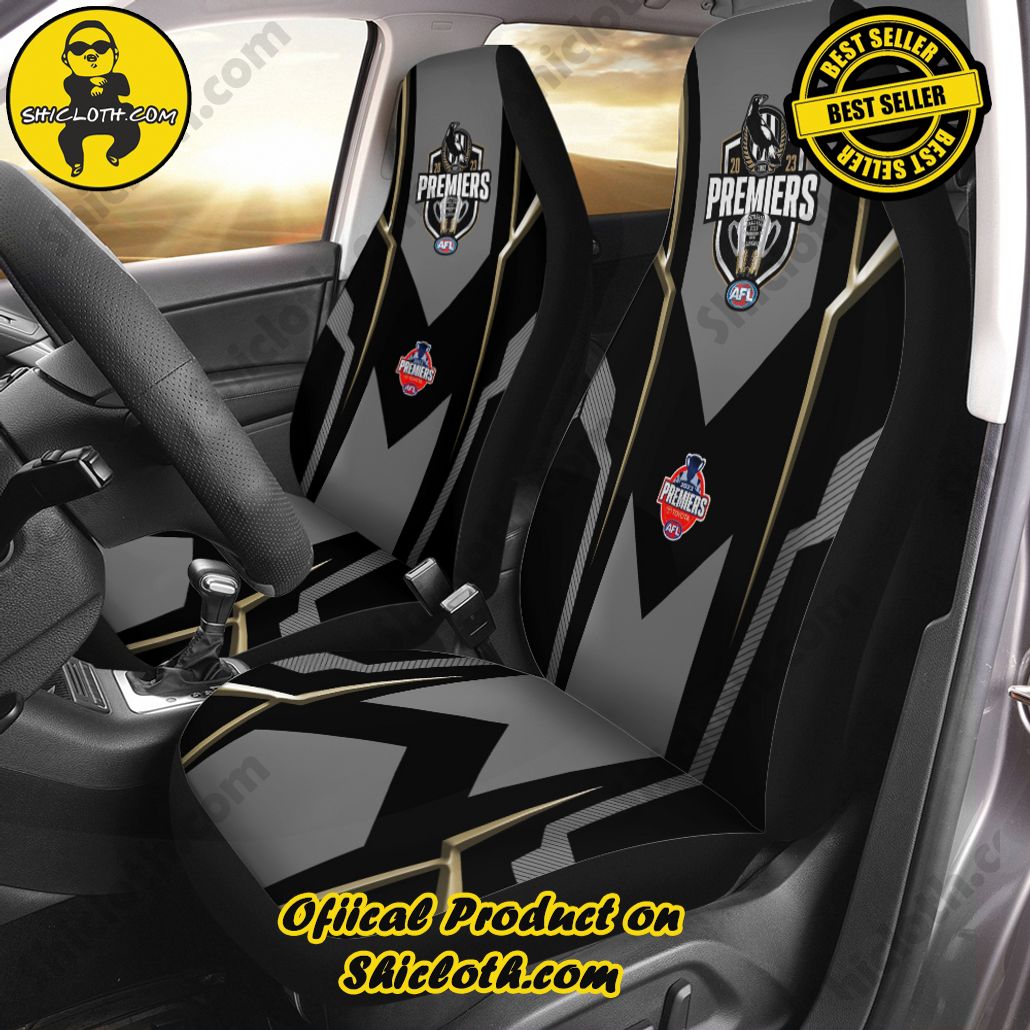 2023 AFL Premiers Collingwood FC 2PCS Car Seat Cover 2023 AFL Premiers Collingwood FC 2PCS Car Seat Cover