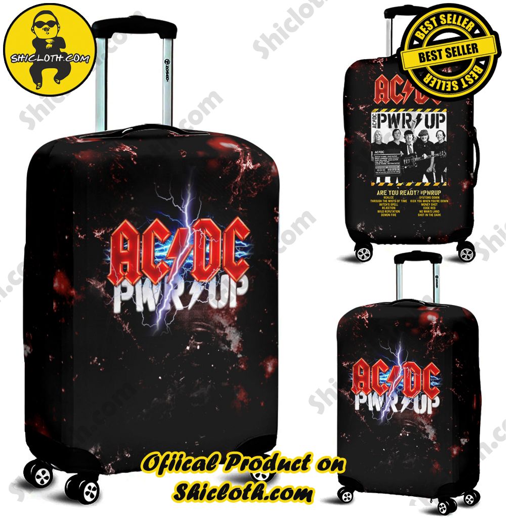 Shicloth Luggage Cover: Elevate Your Travel Style with Protection and Panache 2 AC/DC Band Luggage Cover Version 1