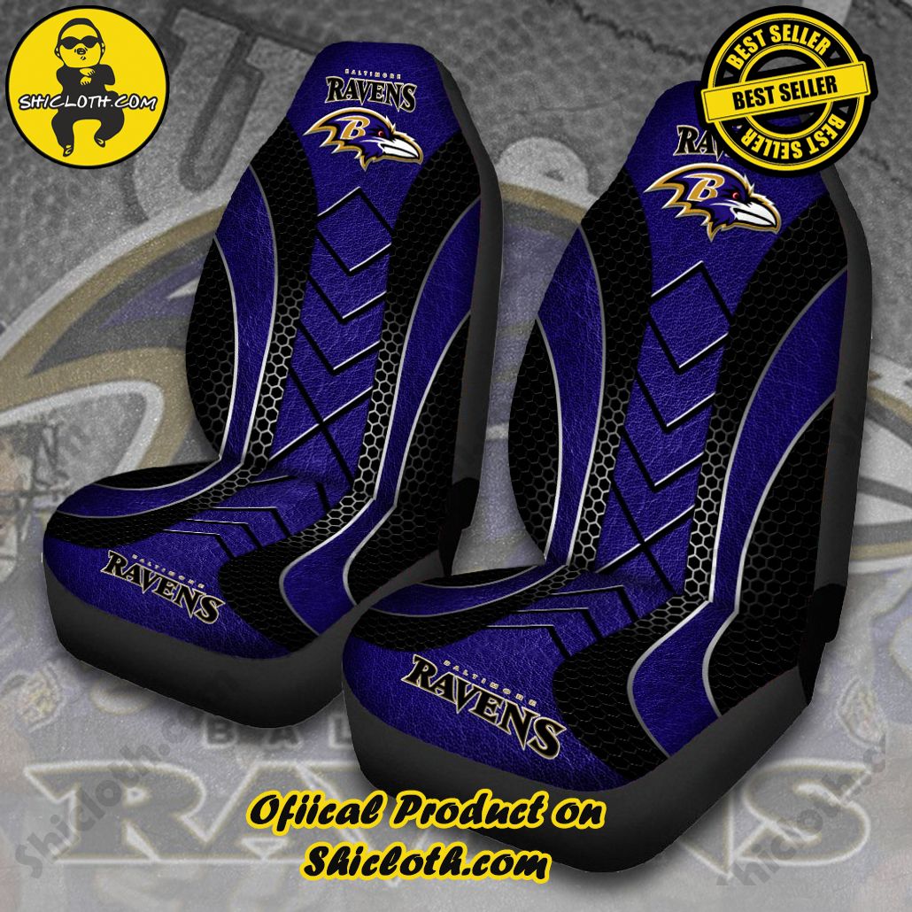 Baltimore Ravens 2PCS Car Seat Cover Baltimore Ravens 2PCS Car Seat Cover