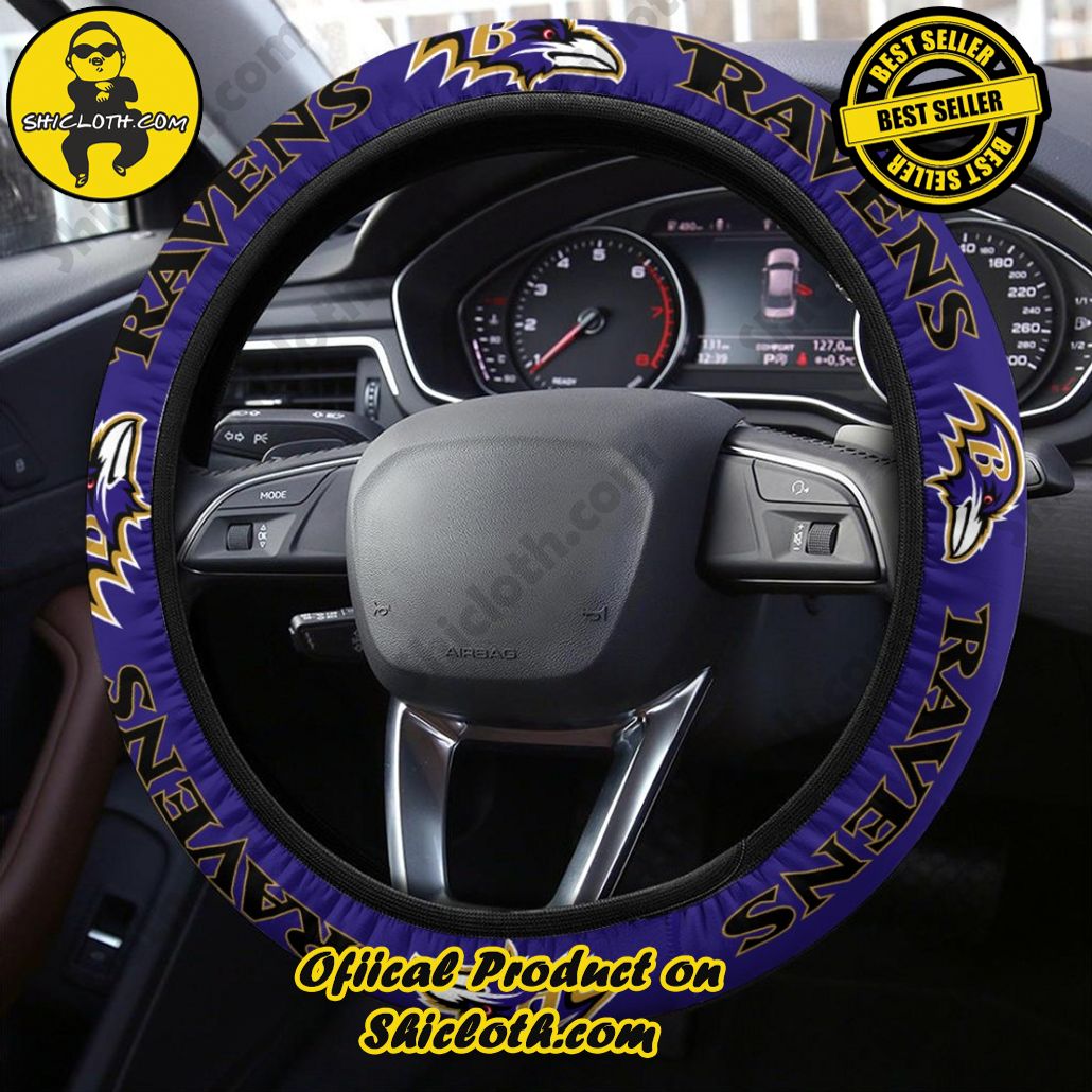 Baltimore Ravens Steering Wheel Cover Baltimore Ravens Steering Wheel Cover
