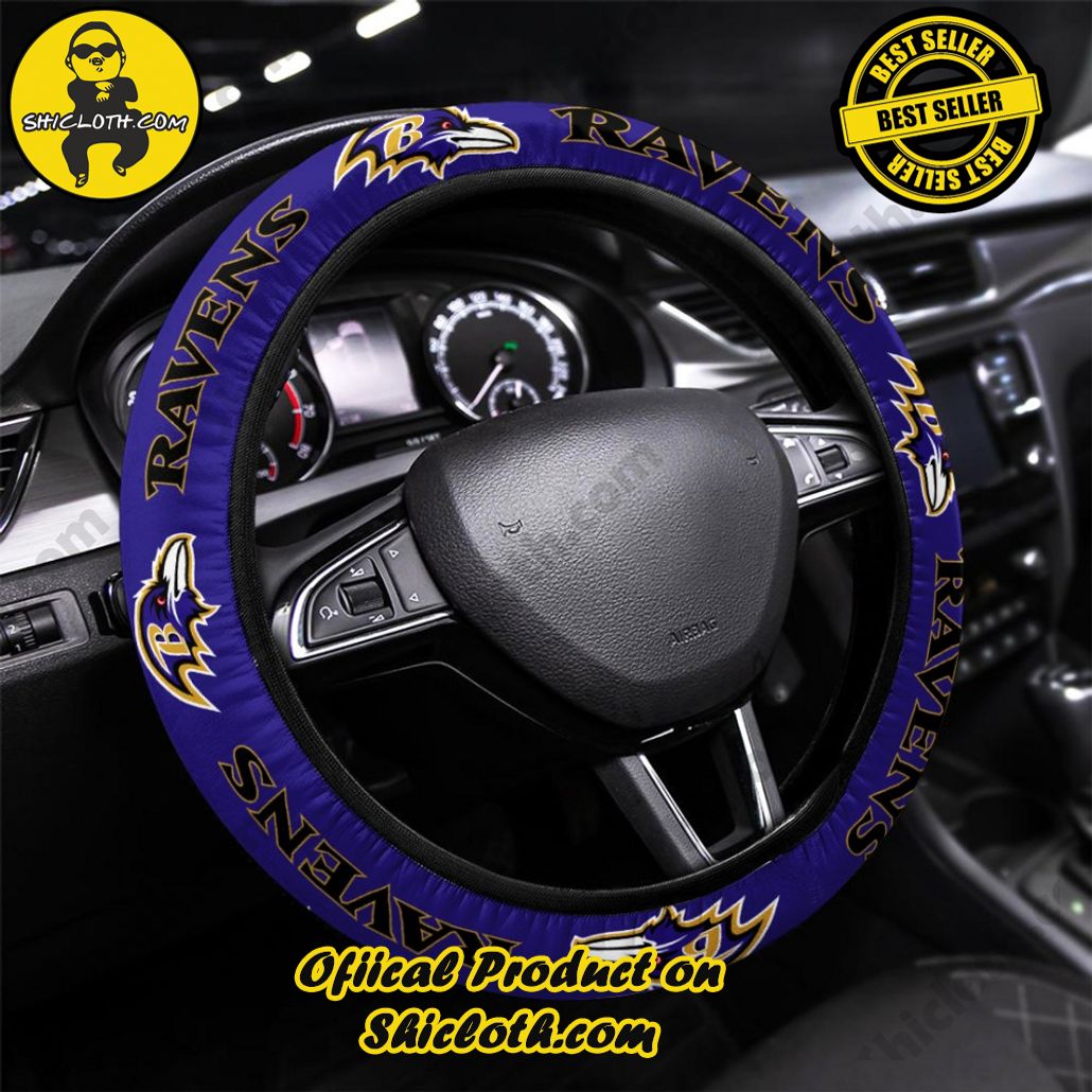 Baltimore Ravens Steering Wheel Cover Baltimore Ravens Steering Wheel Cover