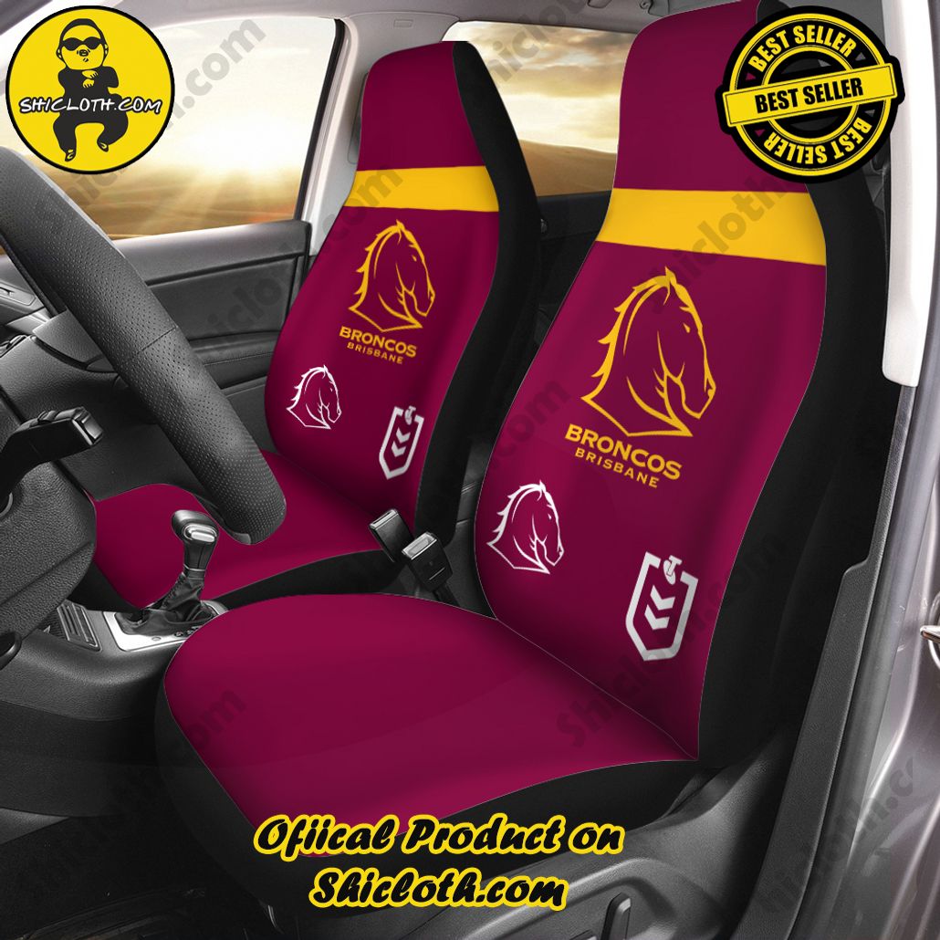 Brisbane Broncos 2PCS Car Seat Cover Version 1 Brisbane Broncos 2PCS Car Seat Cover Version 1