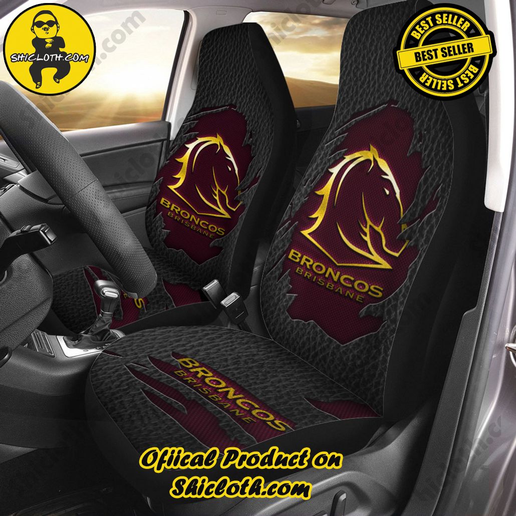 Brisbane Broncos 2PCS Car Seat Cover Version 4 Brisbane Broncos 2PCS Car Seat Cover Version 4