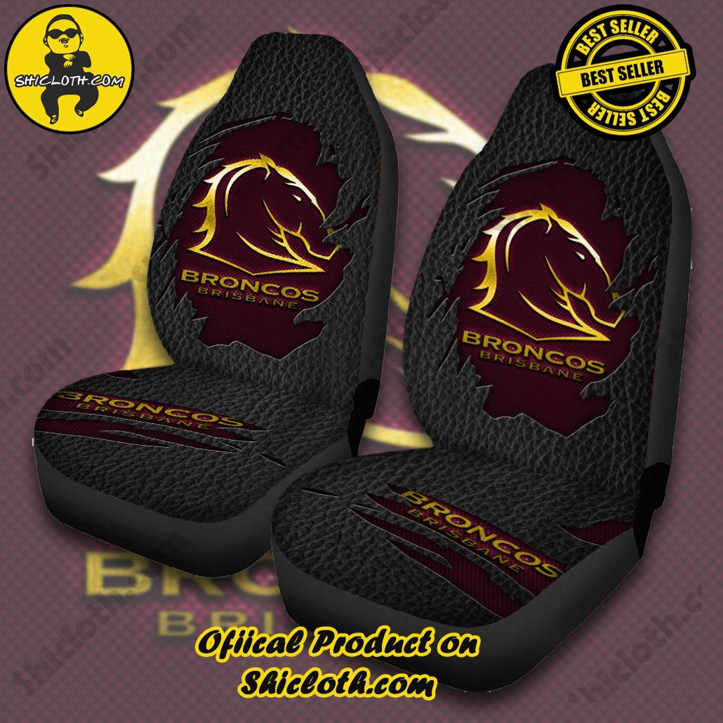 Brisbane Broncos 2PCS Car Seat Cover Version 4 Brisbane Broncos 2PCS Car Seat Cover Version 4