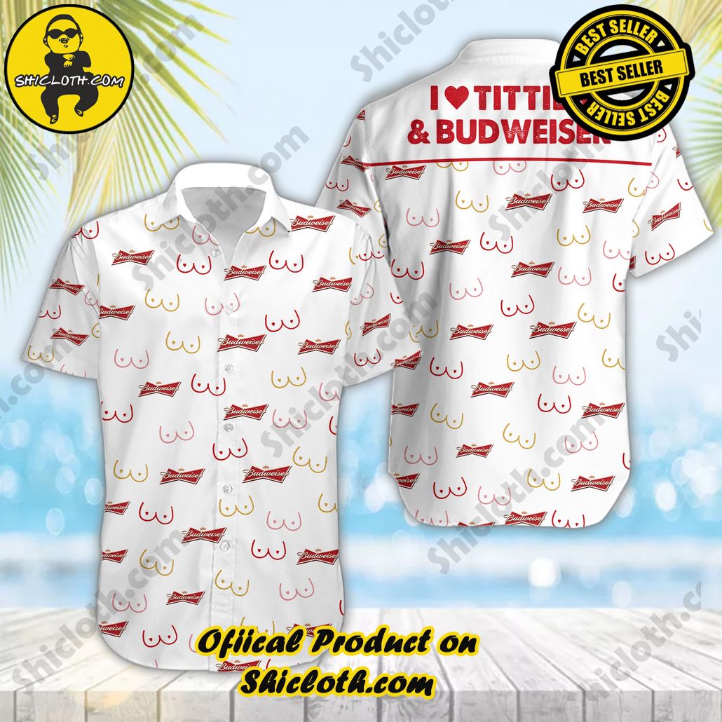 Stay Cool and Stylish: Shicloth's Tropical Button Shirt Collection 10 Budweiser And Titties Button Shirt