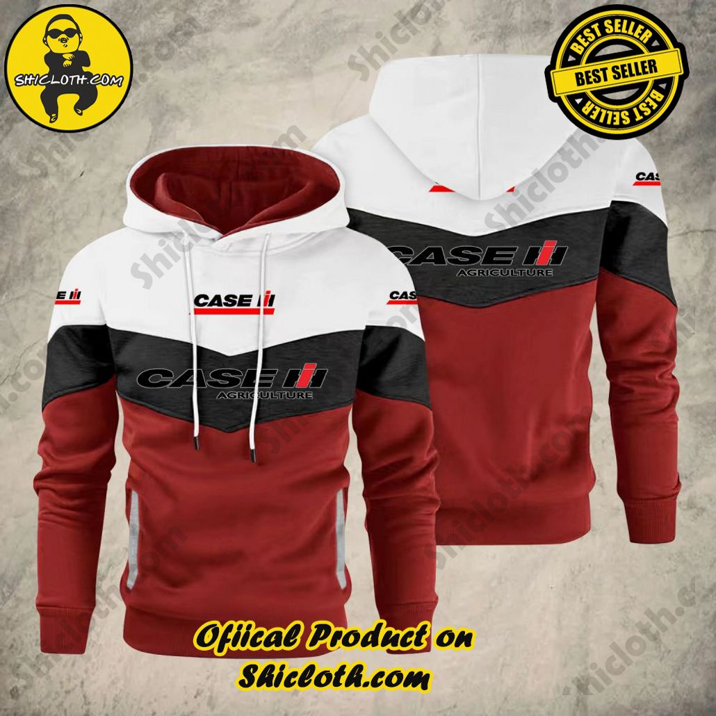 Quilted Elegance: Unveiling Shiclothshop's Patchwork Hoodie Collection 4 Case IH Tractor Patchwork Hoodie