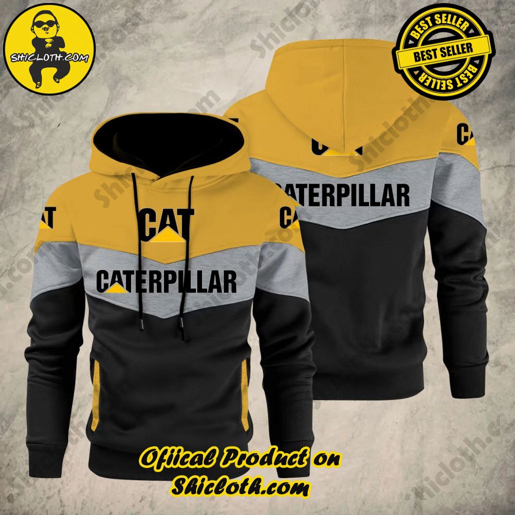 Quilted Elegance: Unveiling Shiclothshop's Patchwork Hoodie Collection 5 Caterpillar Tractor Patchwork Hoodie