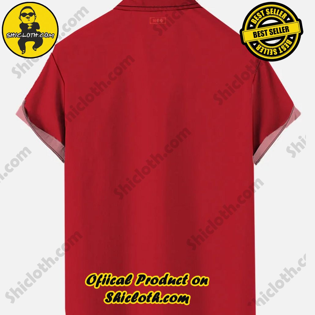 Christmas Elements Retro Red And White Stitching Hold My Beer Printing Breast Pocket Short Sleeve Shirt Christmas Elements Retro Red And White Stitching Hold My Beer Printing Breast Pocket Short Sleeve Shirt