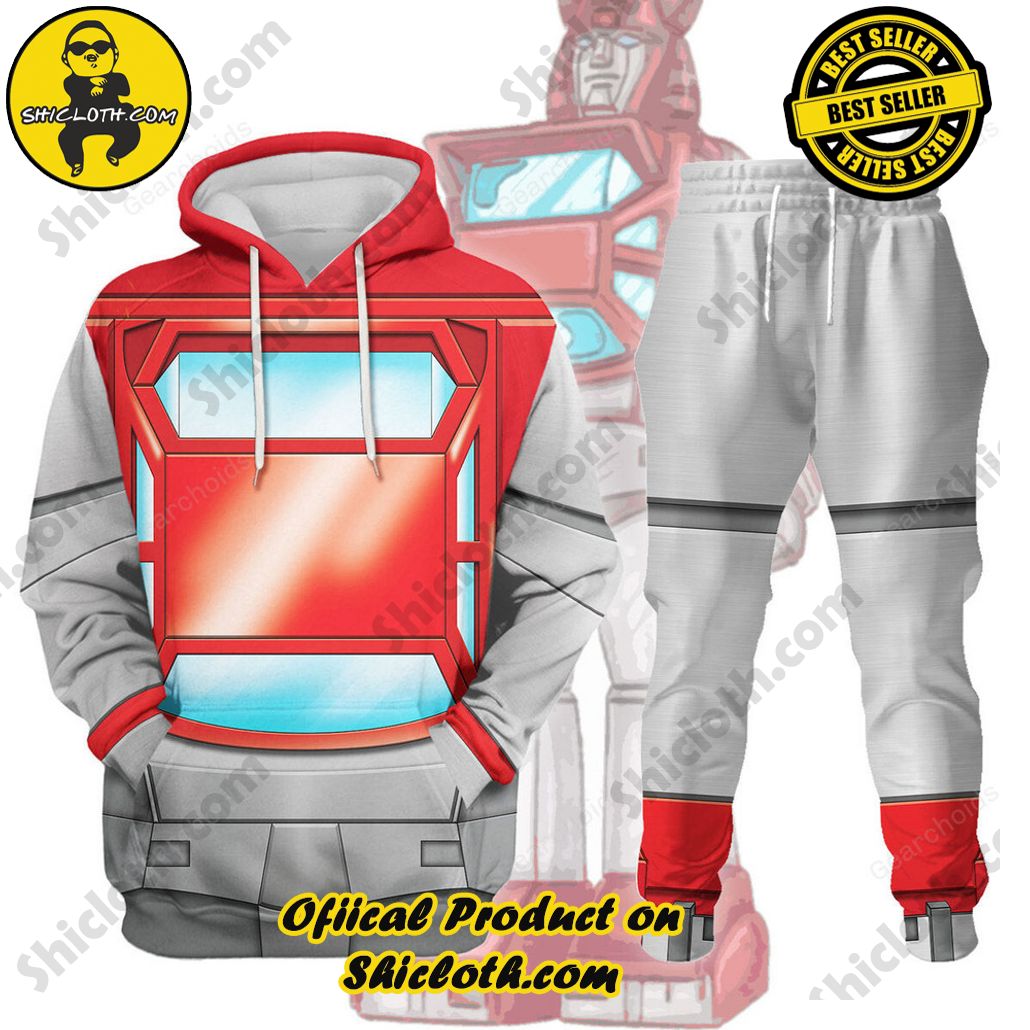 Transform Your Style: Shiclothshop's Futuristic Elegance in the Transformers Outfit Costume Collection 8 Cliffjumper G1 Costume Cosplay Hoodie Tracksuit