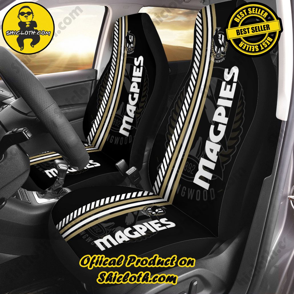 Collingwood FC 2PCS Car Seat Cover Version 1 Collingwood FC 2PCS Car Seat Cover Version 1