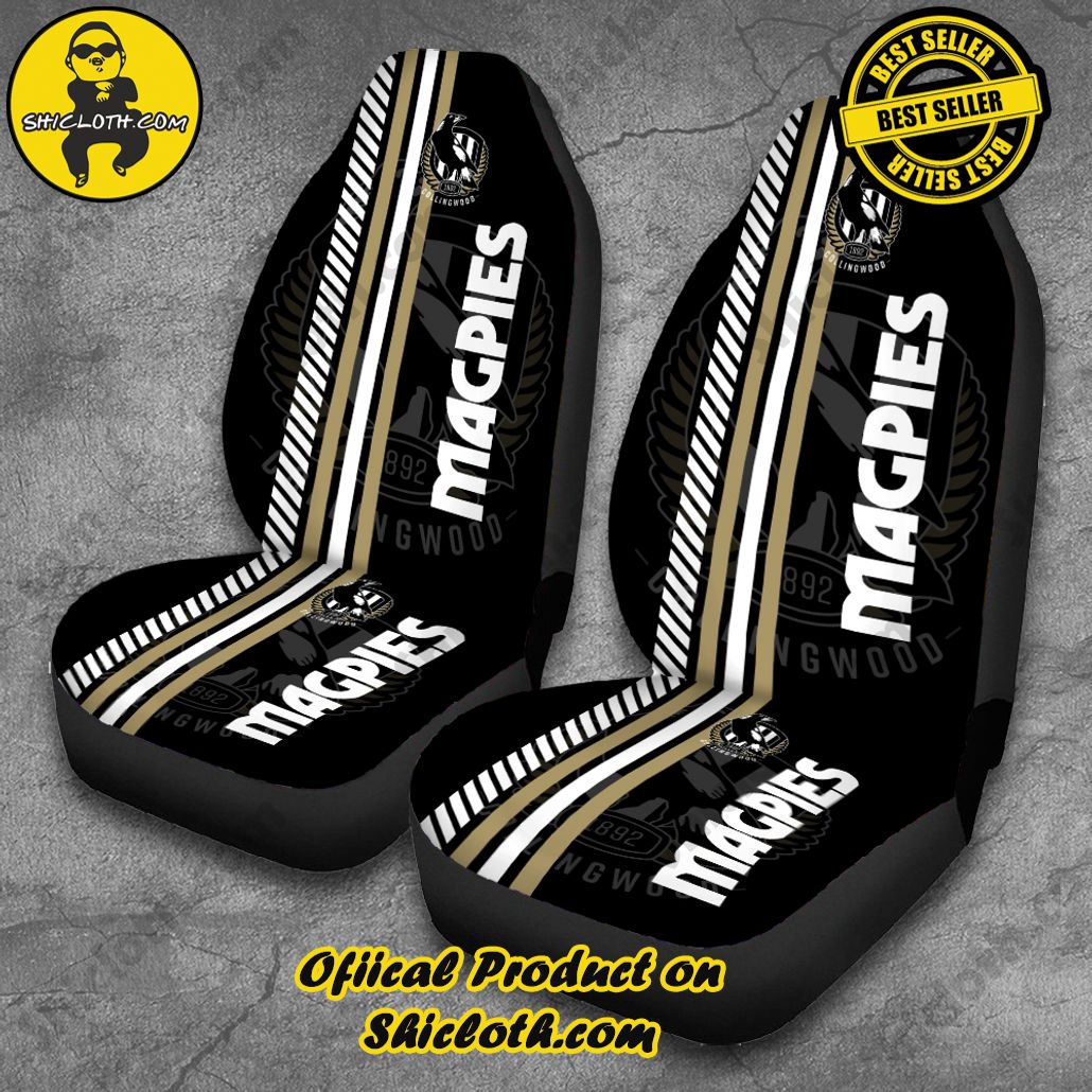 Collingwood FC 2PCS Car Seat Cover Version 1 Collingwood FC 2PCS Car Seat Cover Version 1