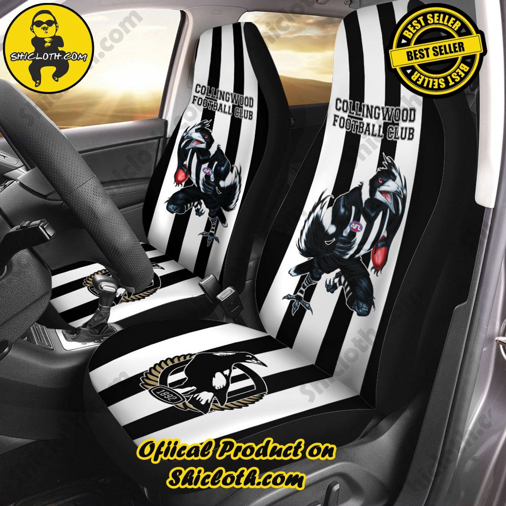 Collingwood FC 2PCS Car Seat Cover Version 5 Collingwood FC 2PCS Car Seat Cover Version 5