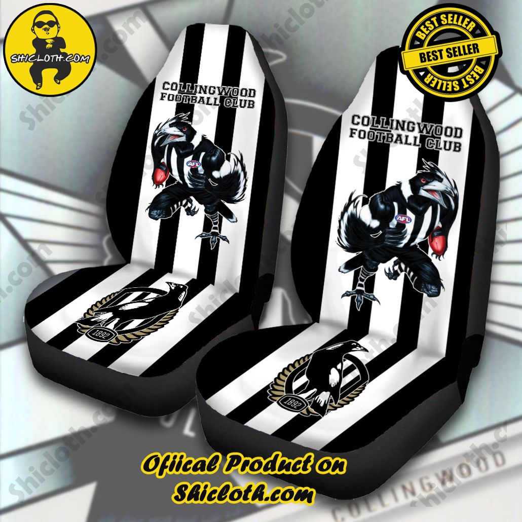 Collingwood FC 2PCS Car Seat Cover Version 5 Collingwood FC 2PCS Car Seat Cover Version 5