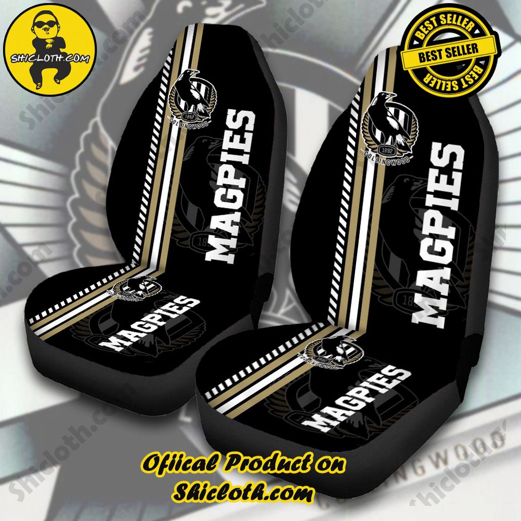 Collingwood FC 2PCS Car Seat Cover Version 6 Collingwood FC 2PCS Car Seat Cover Version 6