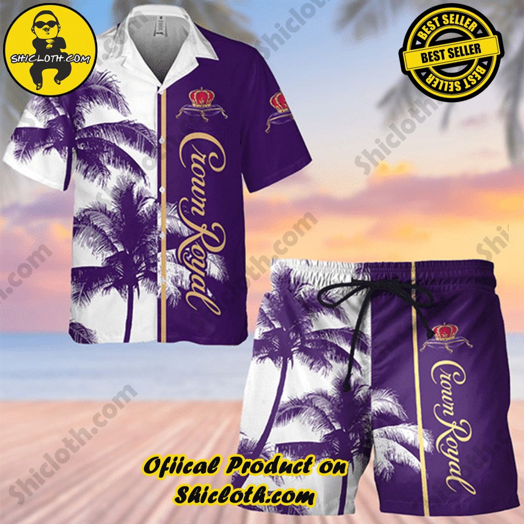 Experience Paradise: Shicloth's Tropical Flower Hawaiian Shorts 8 Crown Royal Hawaiian Shirt