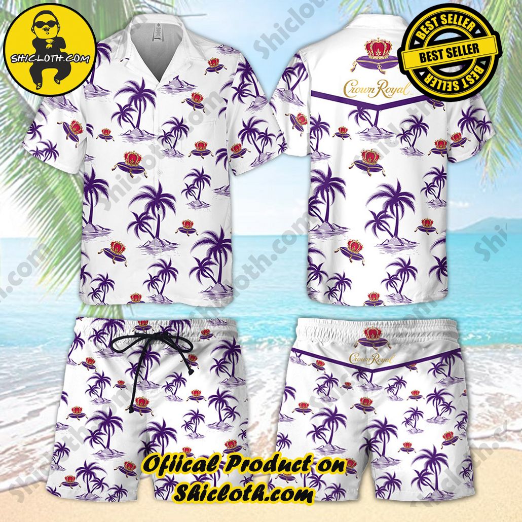 Stay Cool and Stylish: Shicloth's Tropical Button Shirt Collection 26 Crown Royal Tropical Hawaiian Shirt and Shorts Set