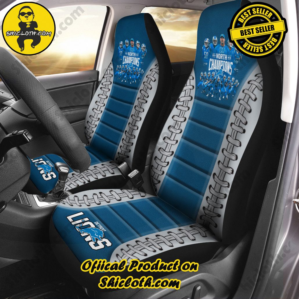 Detroit Lions 2PCS Car Seat Cover Version 1 Detroit Lions 2PCS Car Seat Cover Version 1