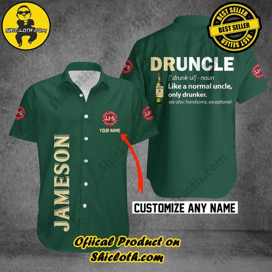 Experience Paradise: Shicloth's Tropical Flower Hawaiian Shorts 14 Druncle Jameson Personalized Button Shirt