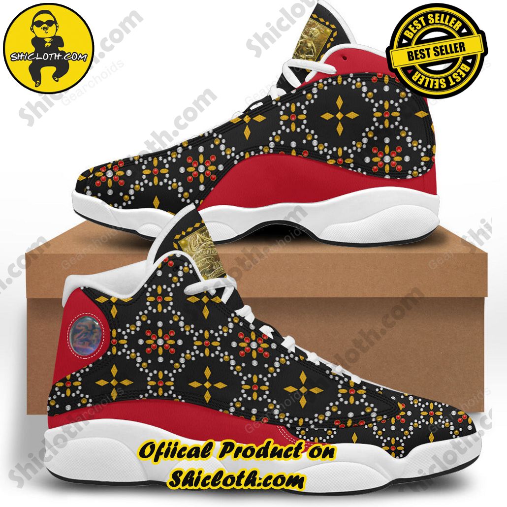 Step into Iconic Elegance: Shiclothshop's Air Jordan 13 Shoes Collection 6 Elvis Black Conquistador Unisex Air Jordan 13 Shoes White