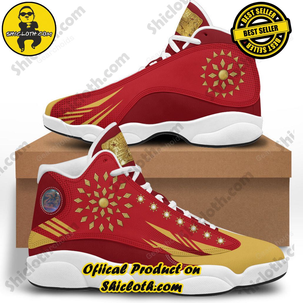 Step into Iconic Elegance: Shiclothshop's Air Jordan 13 Shoes Collection 7 Elvis Burning Love Unisex Air Jordan 13 Shoes White
