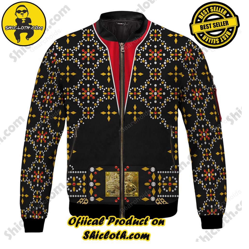 Bomber Elegance: Unveiling Shiclothshop's Timeless Jacket Marvel 3 Elvis Conquistador Bomber Jacket
