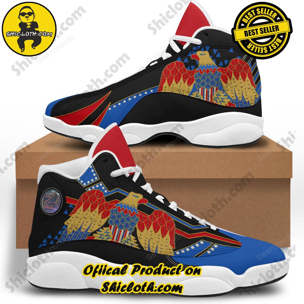 Step into Iconic Elegance: Shiclothshop's Air Jordan 13 Shoes Collection 8 Elvis Eagle Black Unisex Air Jordan 13 Shoes White