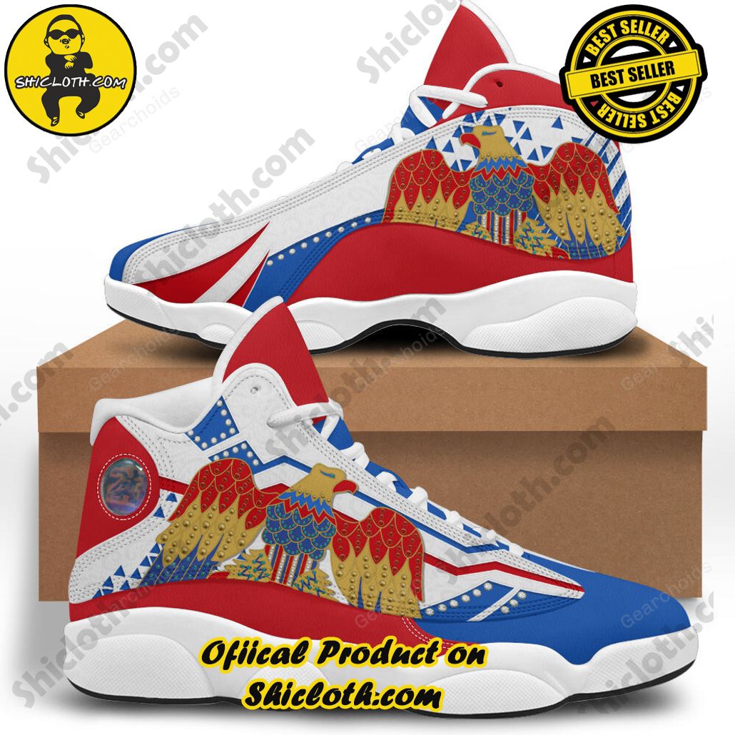 Step into Iconic Elegance: Shiclothshop's Air Jordan 13 Shoes Collection 10 Elvis Eagle Unisex Air Jordan 13 Shoes White