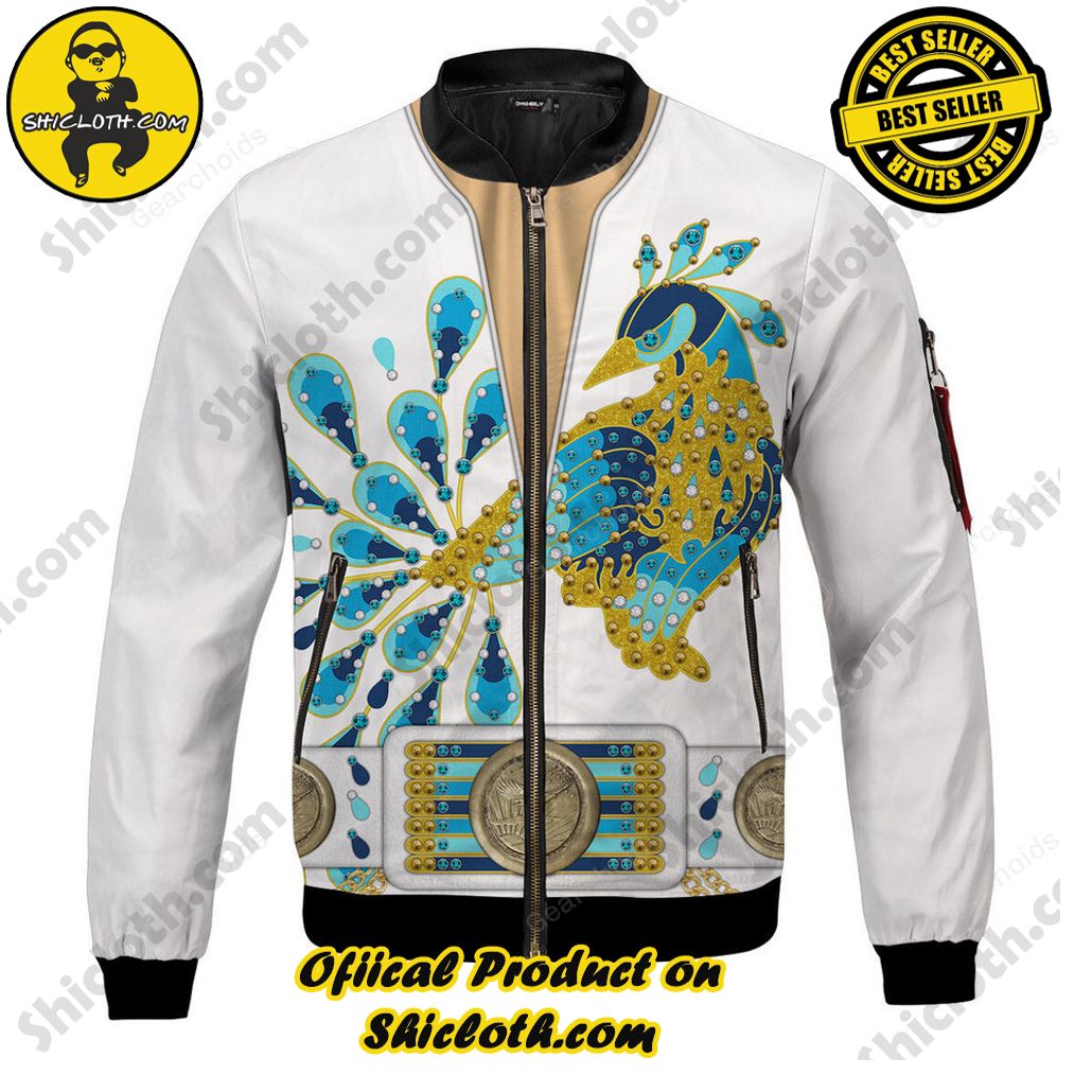 Bomber Elegance: Unveiling Shiclothshop's Timeless Jacket Marvel 13 Elvis Peacock Bomber Jacket