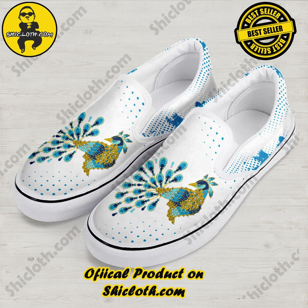 Elvis Peacock Slip On Shoes