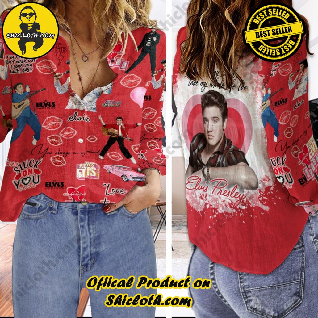 Elvis Presley 3D Linen Shirt Version 10 Elvis Presley 3D Linen Shirt Version 10
