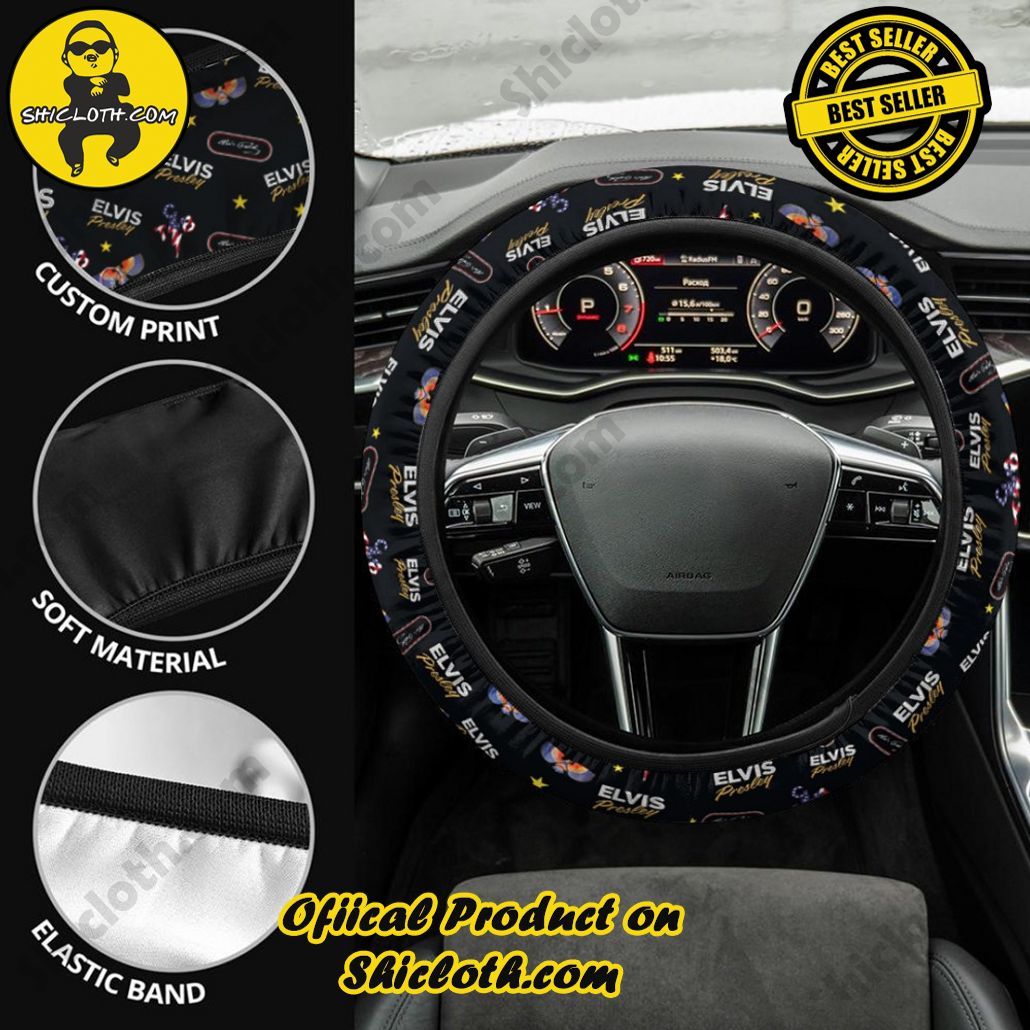 Elvis Presley Steering Wheel Cover Version 1 Elvis Presley Steering Wheel Cover Version 1
