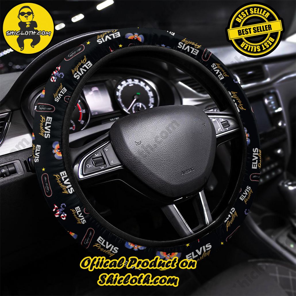 Elvis Presley Steering Wheel Cover Version 1 Elvis Presley Steering Wheel Cover Version 1
