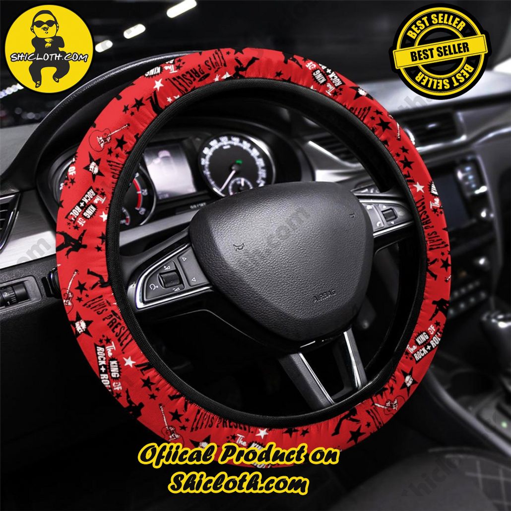 Elvis Presley Steering Wheel Cover Version 2 Elvis Presley Steering Wheel Cover Version 2