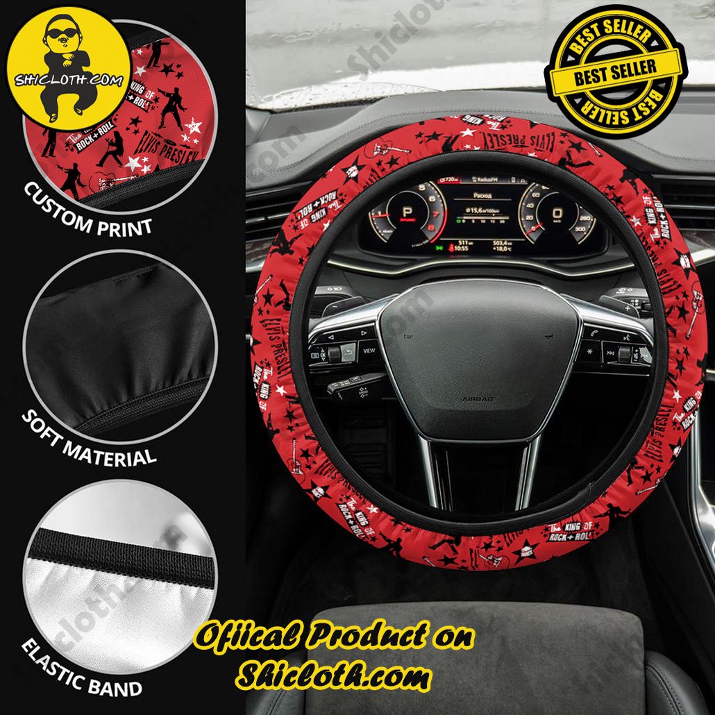 Elvis Presley Steering Wheel Cover Version 2 Elvis Presley Steering Wheel Cover Version 2