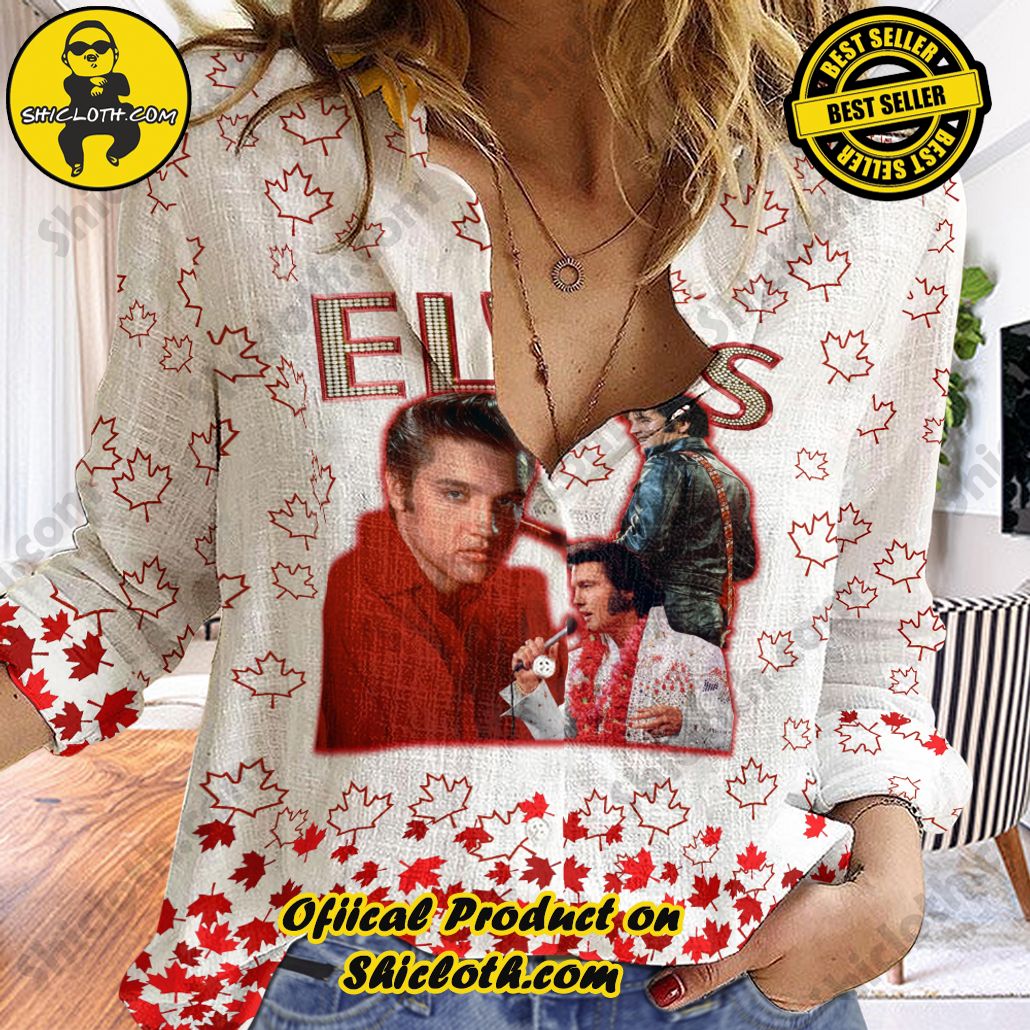 Discover Effortless Elegance: Introducing Shicloth's Linen Shirt Collection 20 Elvis Presley x Canada 3D Linen Shirt