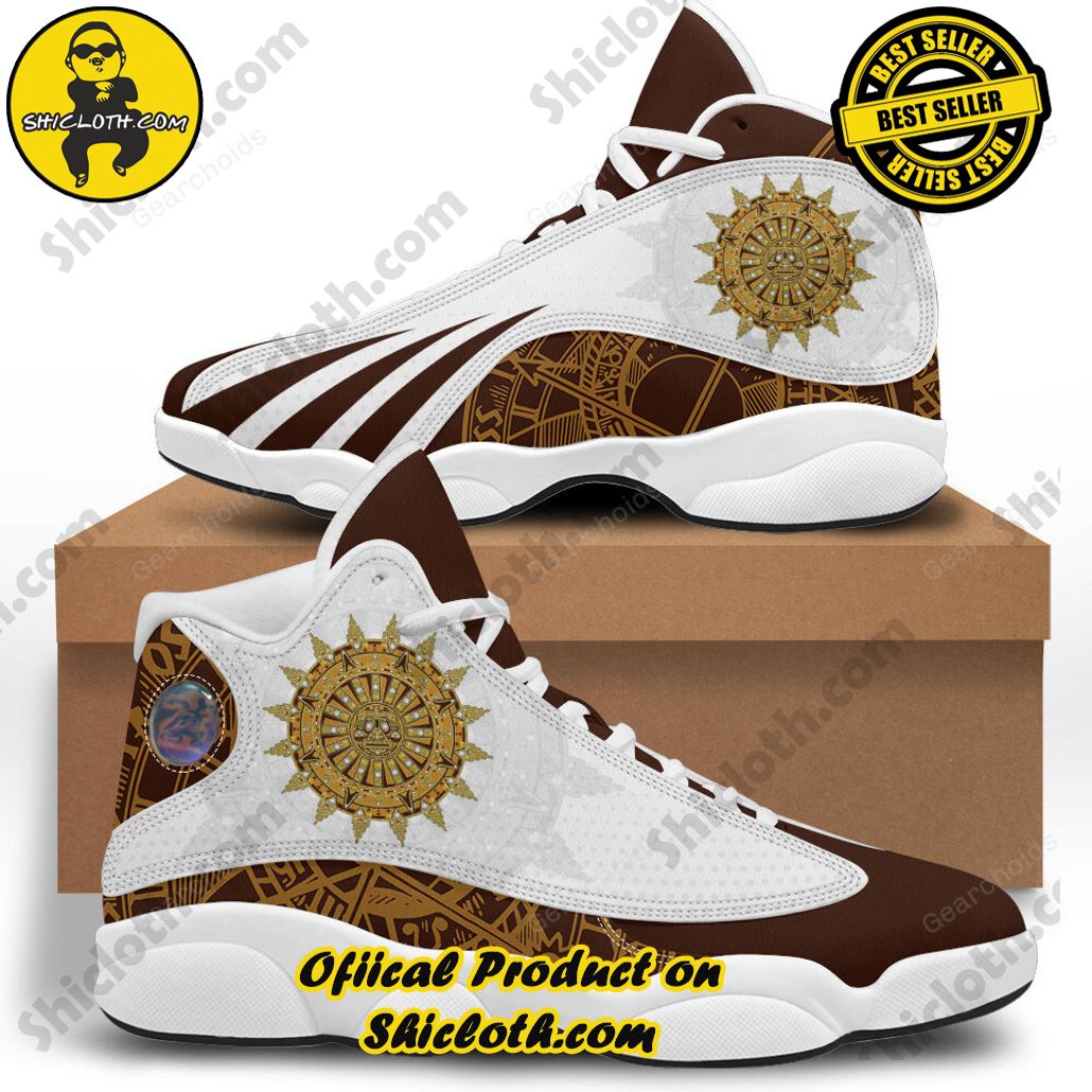 Step into Iconic Elegance: Shiclothshop's Air Jordan 13 Shoes Collection 13 Elvis Sun Dial Unisex Air Jordan 13 Shoes White