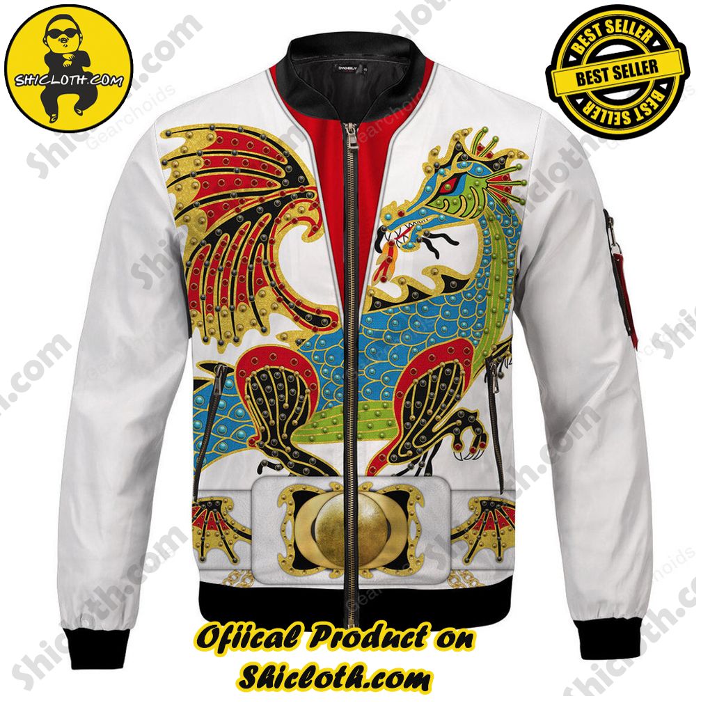 Bomber Elegance: Unveiling Shiclothshop's Timeless Jacket Marvel 14 Elvis The Dragon Bomber Jacket