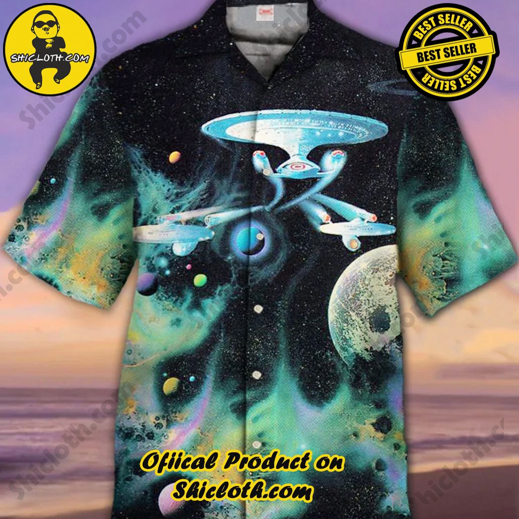 Bare the Breeze: Shiclothshop's Short Sleeve Shirts Unveiled 29 Eye-Catching Fashion Psychedelic Cosmic Galaxy Planets And Starships Printing Cuban Collar Hawaiian Short Sleeve Shirt