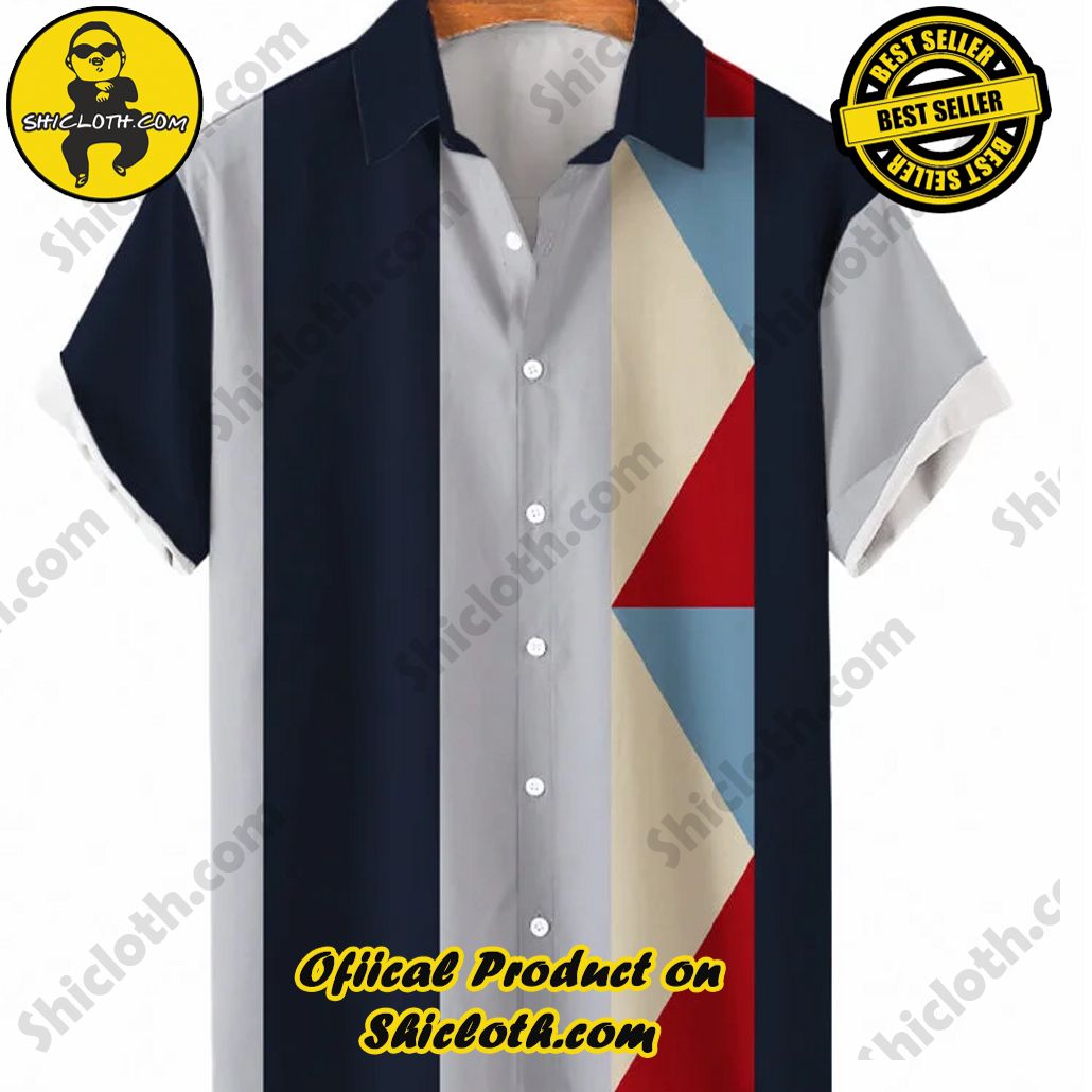 Shiclothshop's Short Sleeve Shirts – Effortless Elegance and Contemporary Comfort 23 Eye-Catching Retro Casual Vacation Style Beer in Paradise Printing Cuban Collar Hawaiian Short Sleeve Shirt