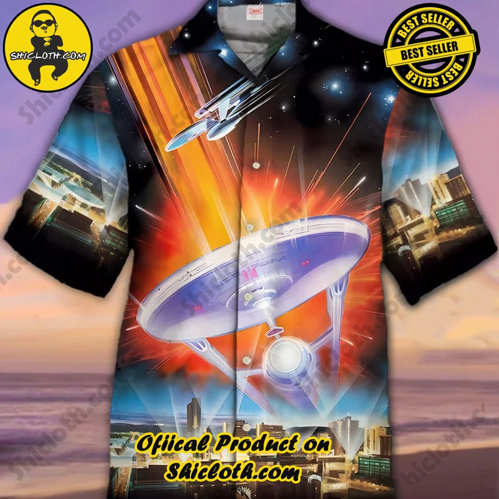 Bare the Breeze: Shiclothshop's Short Sleeve Shirts Unveiled 30 Eye-Catching Stylish Sci-Fi Interstellar Travel Galaxy Starship Printing Cuban Collar Hawaiian Short Sleeve Shirt