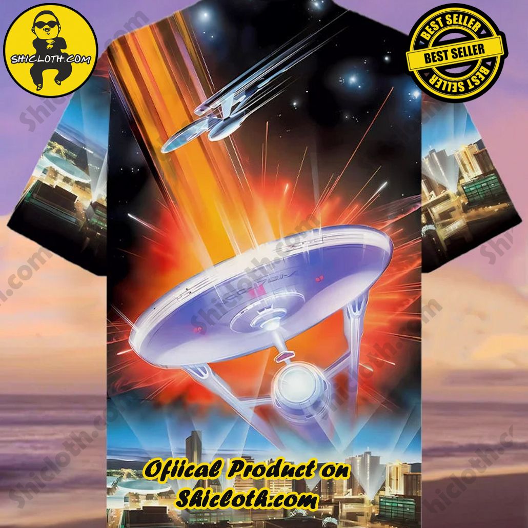 Eye-Catching Stylish Sci-Fi Interstellar Travel Galaxy Starship Printing Cuban Collar Hawaiian Short Sleeve Shirt Eye-Catching Stylish Sci-Fi Interstellar Travel Galaxy Starship Printing Cuban Collar Hawaiian Short Sleeve Shirt