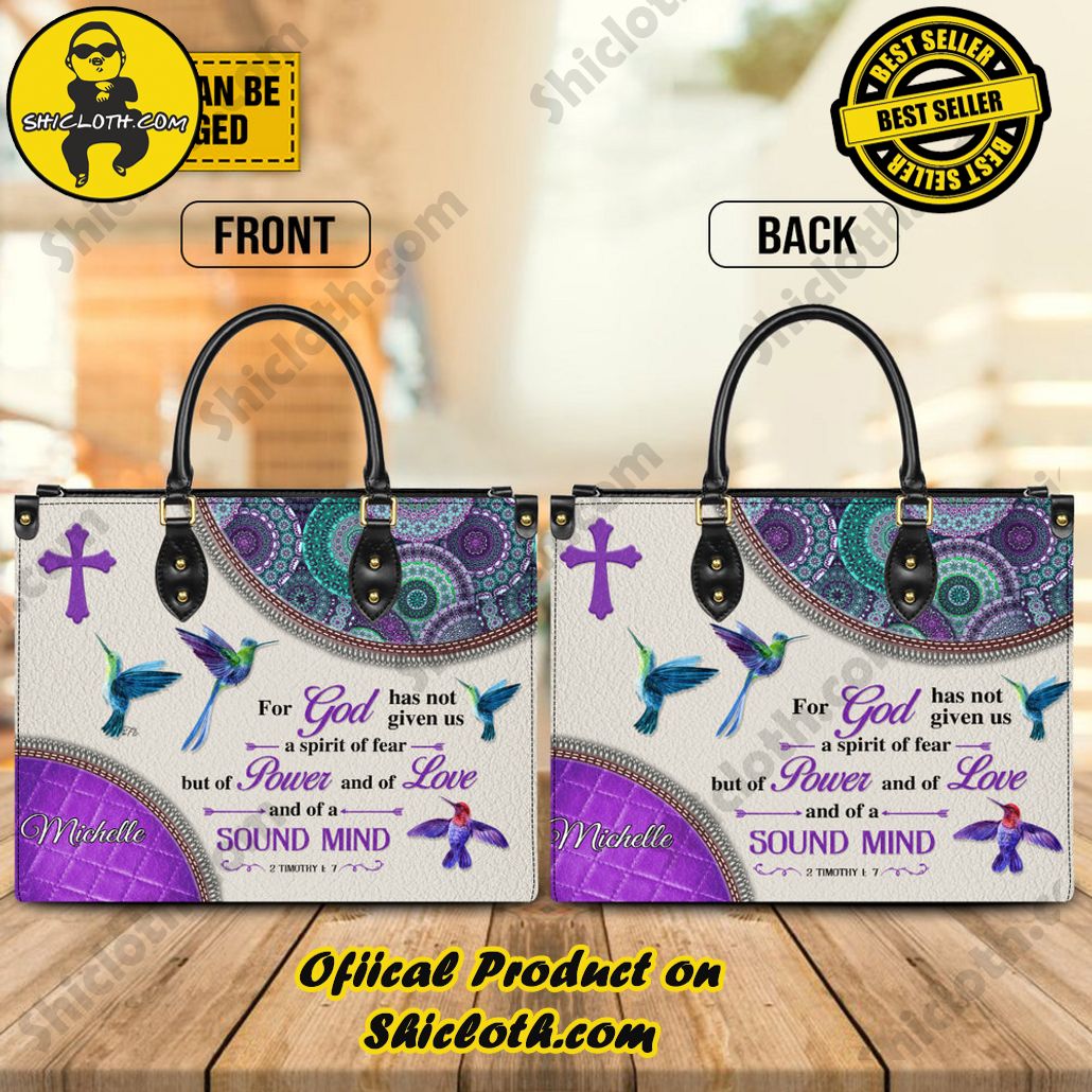 Timeless Elegance: Discover Shicloth's Exquisite Leather Handbag Collection 6 For God Has Not Given Us A Spirit Of Fear But 2 Timothy 1:7 Leather Handbag