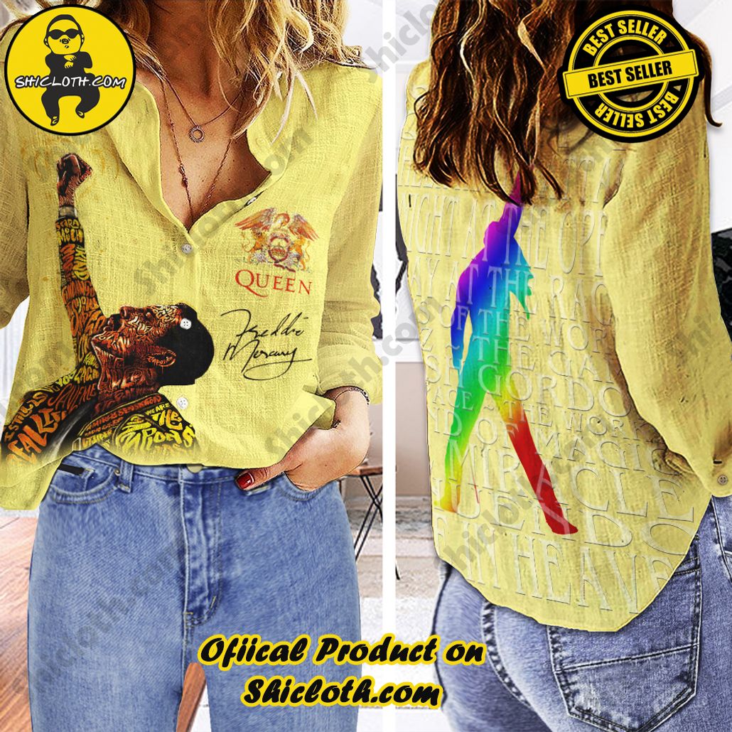 Discover Effortless Elegance: Introducing Shicloth's Linen Shirt Collection 24 Freddie Mercury 3D Linen Shirt Version 4