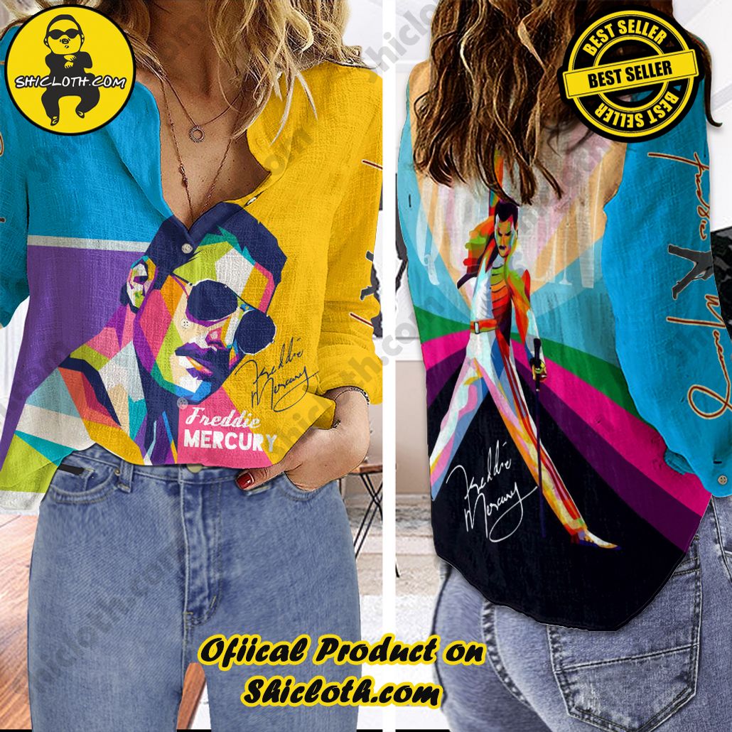 Discover Effortless Elegance: Introducing Shicloth's Linen Shirt Collection 25 Freddie Mercury 3D Linen Shirt Version 5