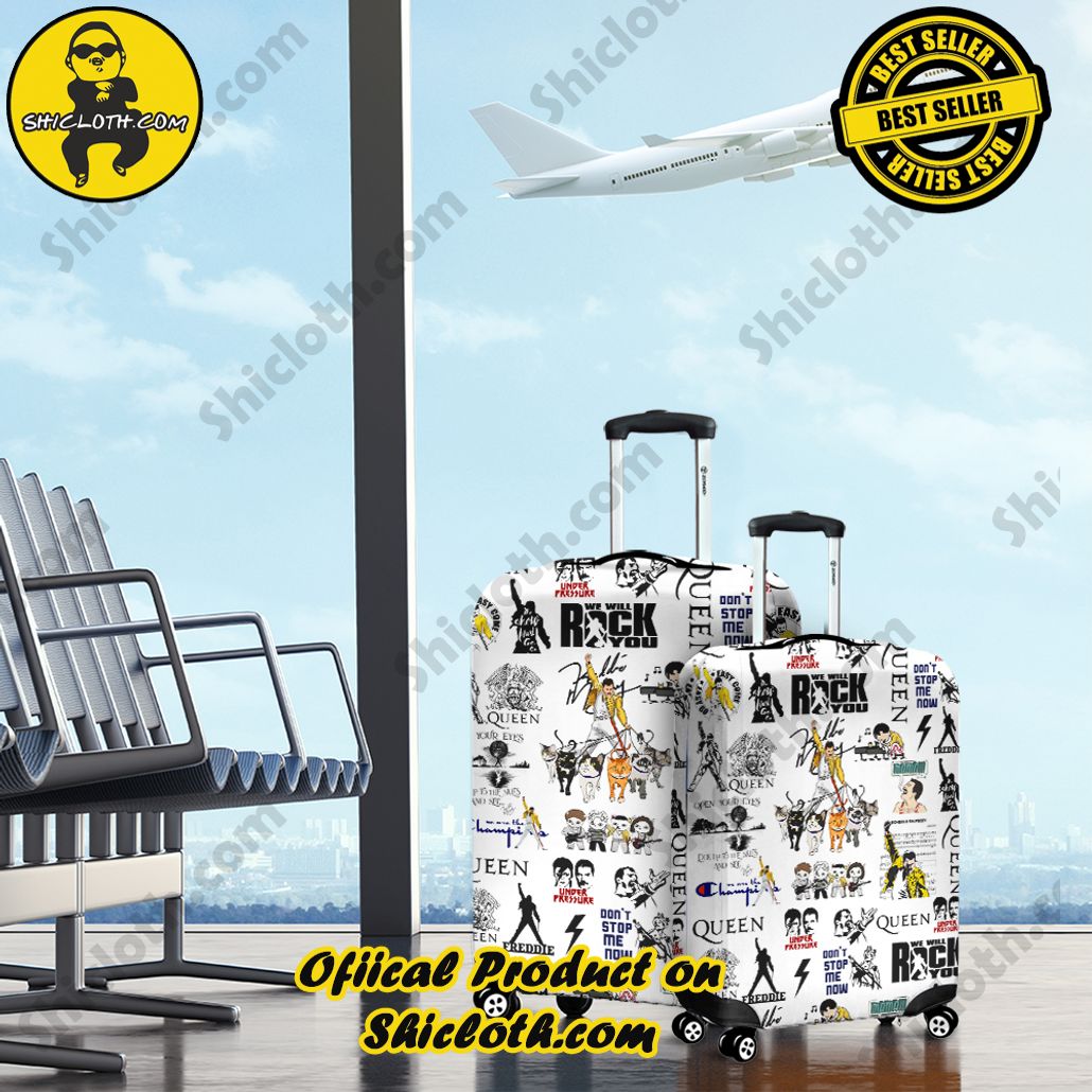 Shicloth Luggage Cover: Elevate Your Travel Style with Protection and Panache 11 Freddie Mercury Luggage Cover Version 1