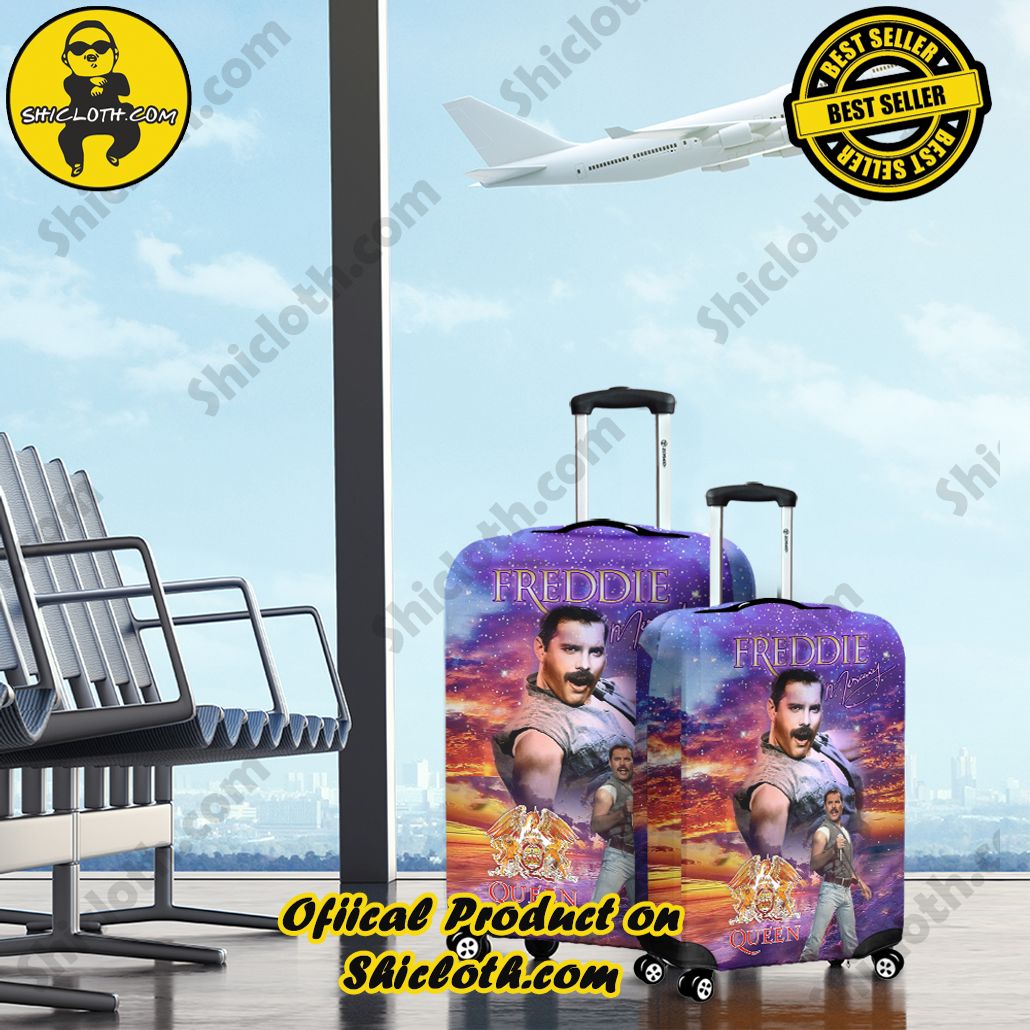 Shicloth Luggage Cover: Elevate Your Travel Style with Protection and Panache 13 Freddie Mercury Luggage Cover Version 3