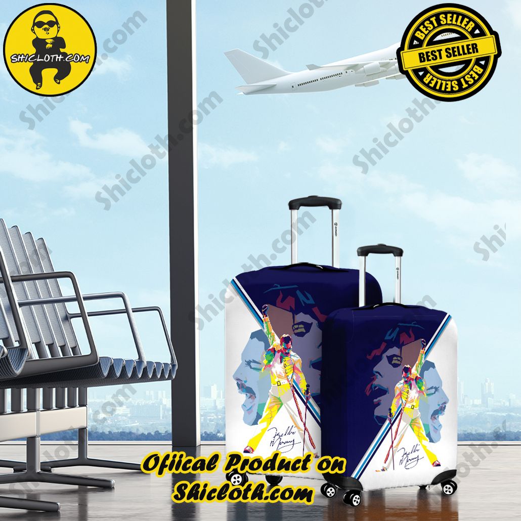 Shicloth Luggage Cover: Elevate Your Travel Style with Protection and Panache 16 Freddie Mercury Luggage Cover Version 6